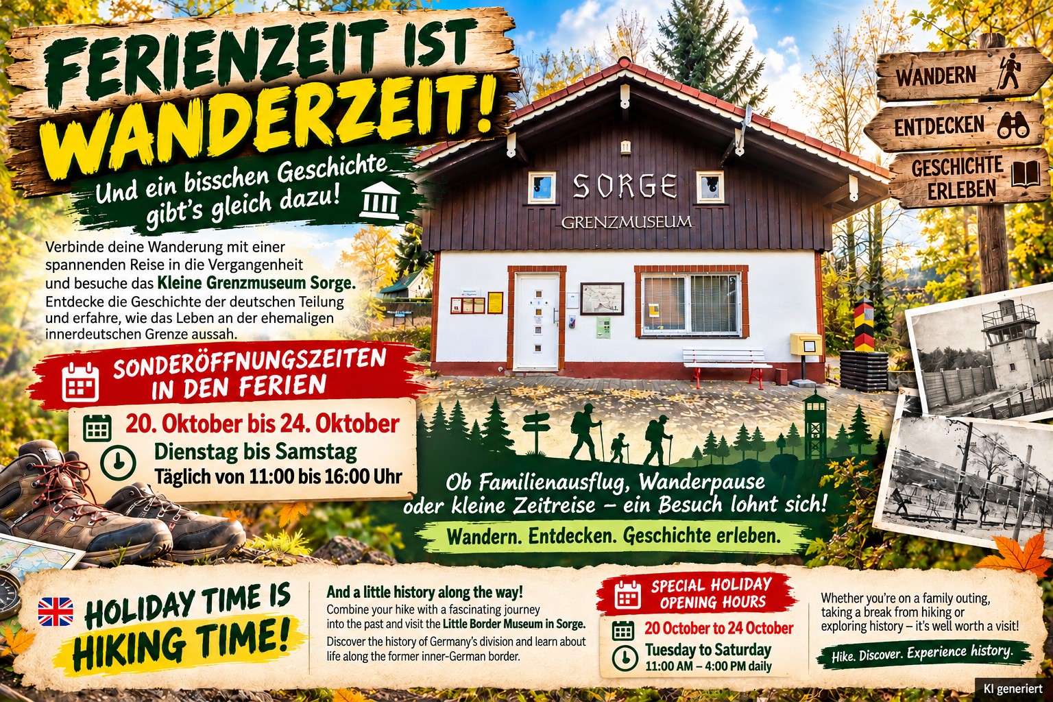 Wanderzeit und Geschichte im Herbst